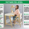 Стол растущий 38 попугаев «Вуди» (Комбо серый)